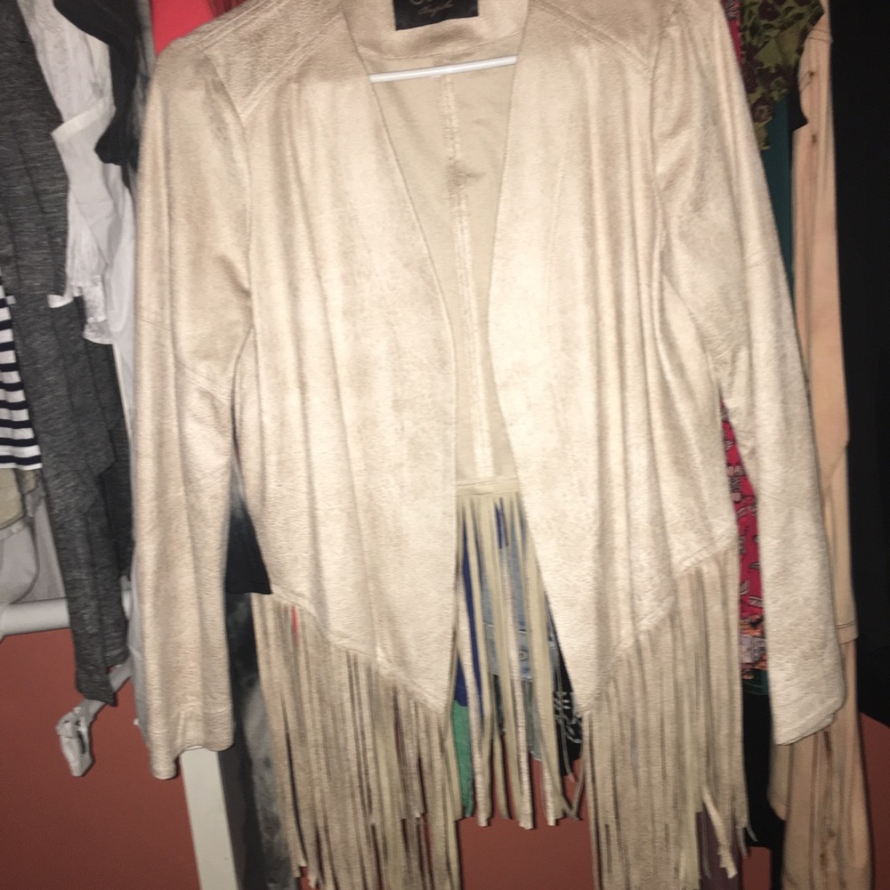 thin fringed jacket/vest