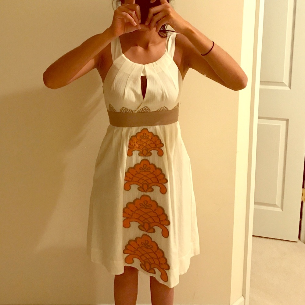 Gorgeous embroidered Anthro dress size 0