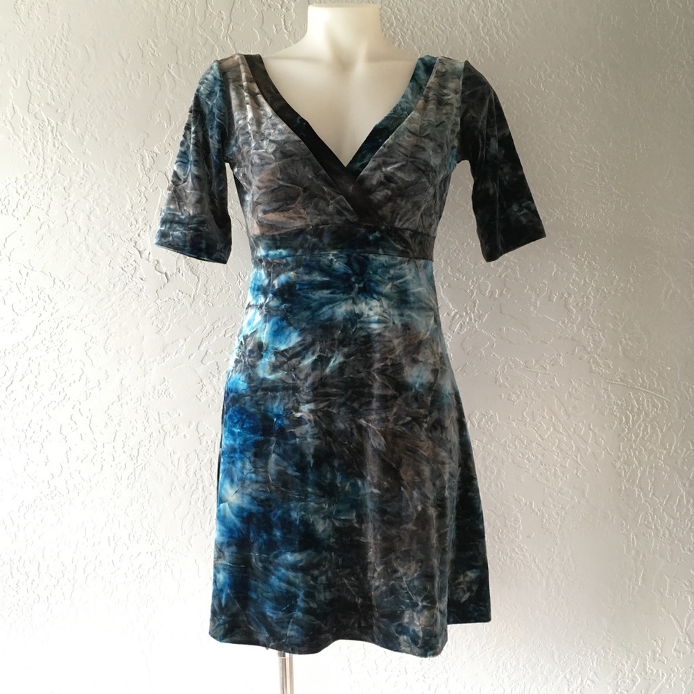 Vintage crushed velvet dress