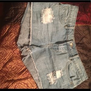 Blue jean shorts. EUC
