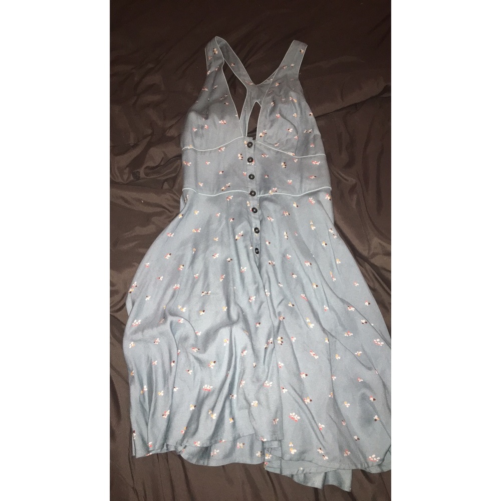 Beautiful Pastel Blue Floral Dress
