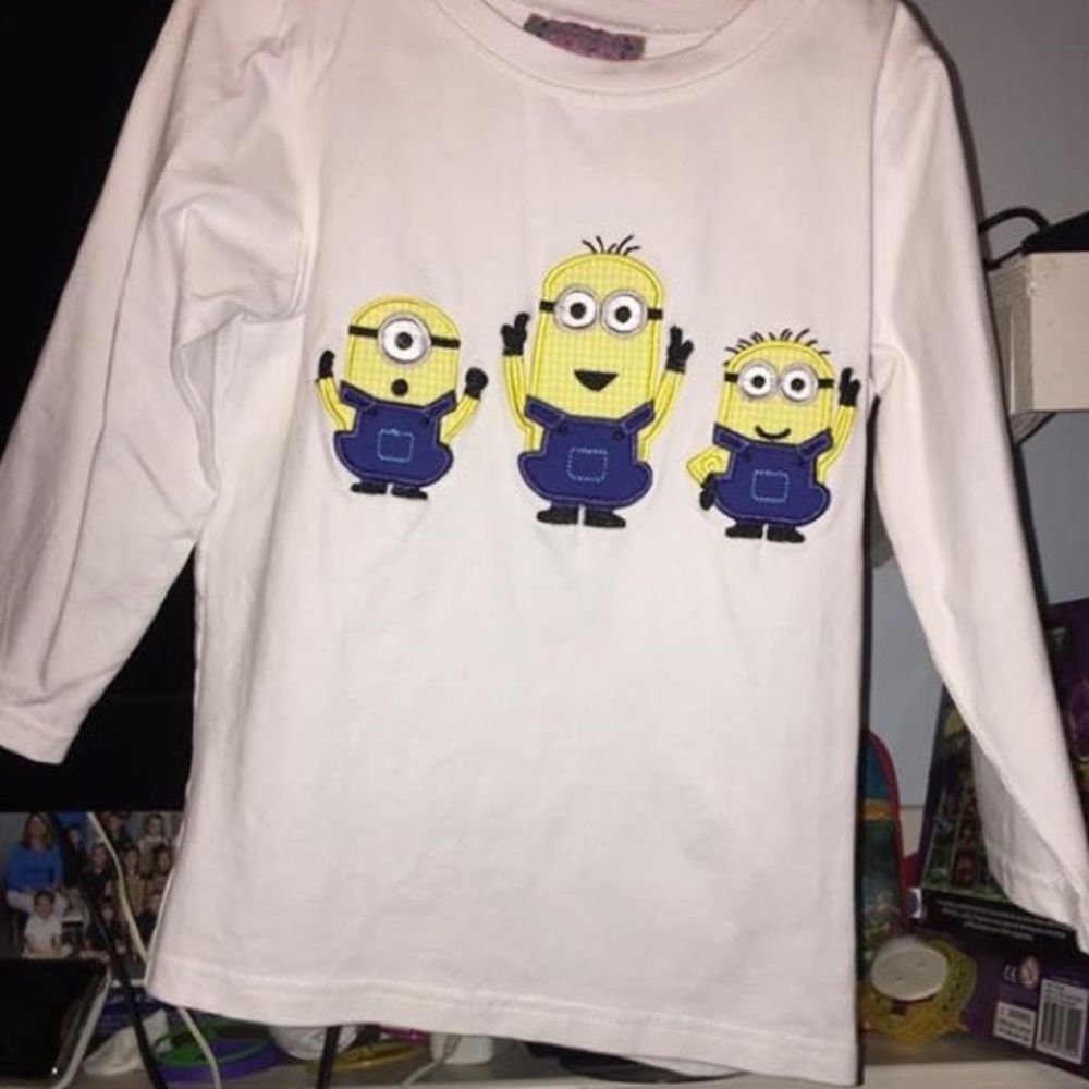 Smocked minion long sleeve