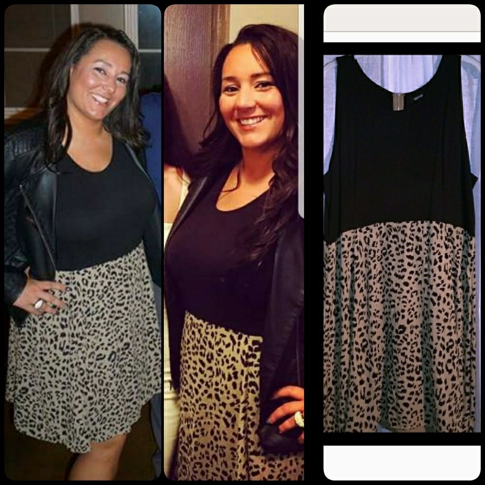 XL Sleeveless Animal Print Dress