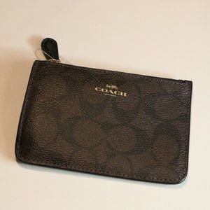 Coach Signature Key Ring Coin Purse