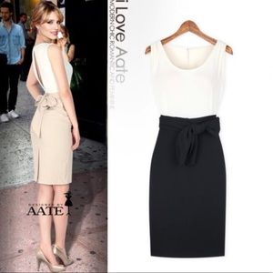 White/black dress one piece NEW