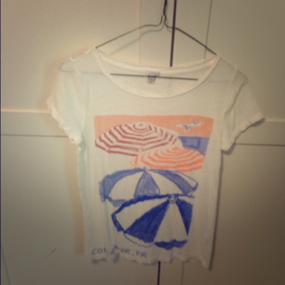 Soft J. Crew Positano umbrella t-shirt