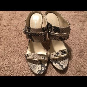 Calvin Klein multi snake print heels