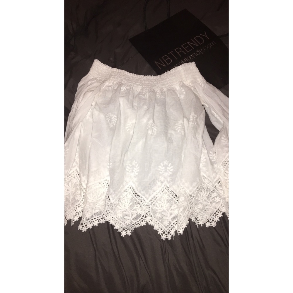 Adorable White Off The Shoulders Blouse
