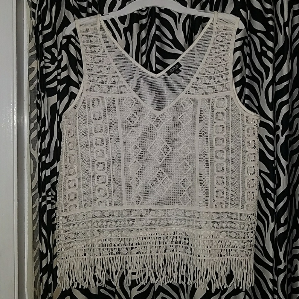 White Knit Cover Up