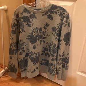 Forever 21 men's floral crew neck sweater large