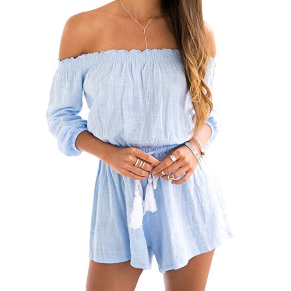 Daniella strapless romper 💙 - Picture 2 of 3