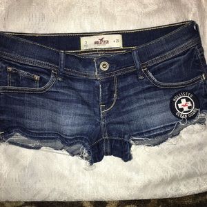 Hollister ocean guard patch hot mini denim short