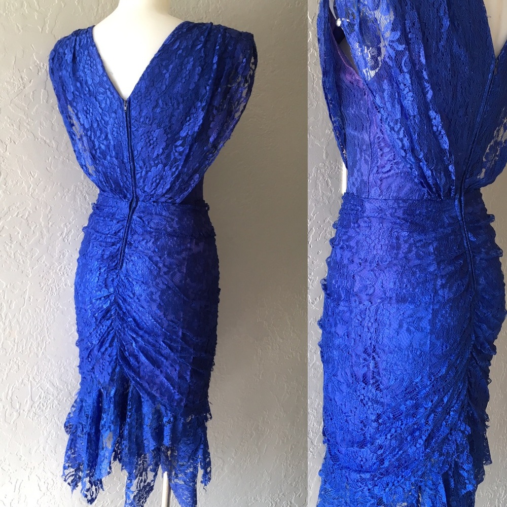 Vintage gatsby style lace dress gown - Picture 2 of 2