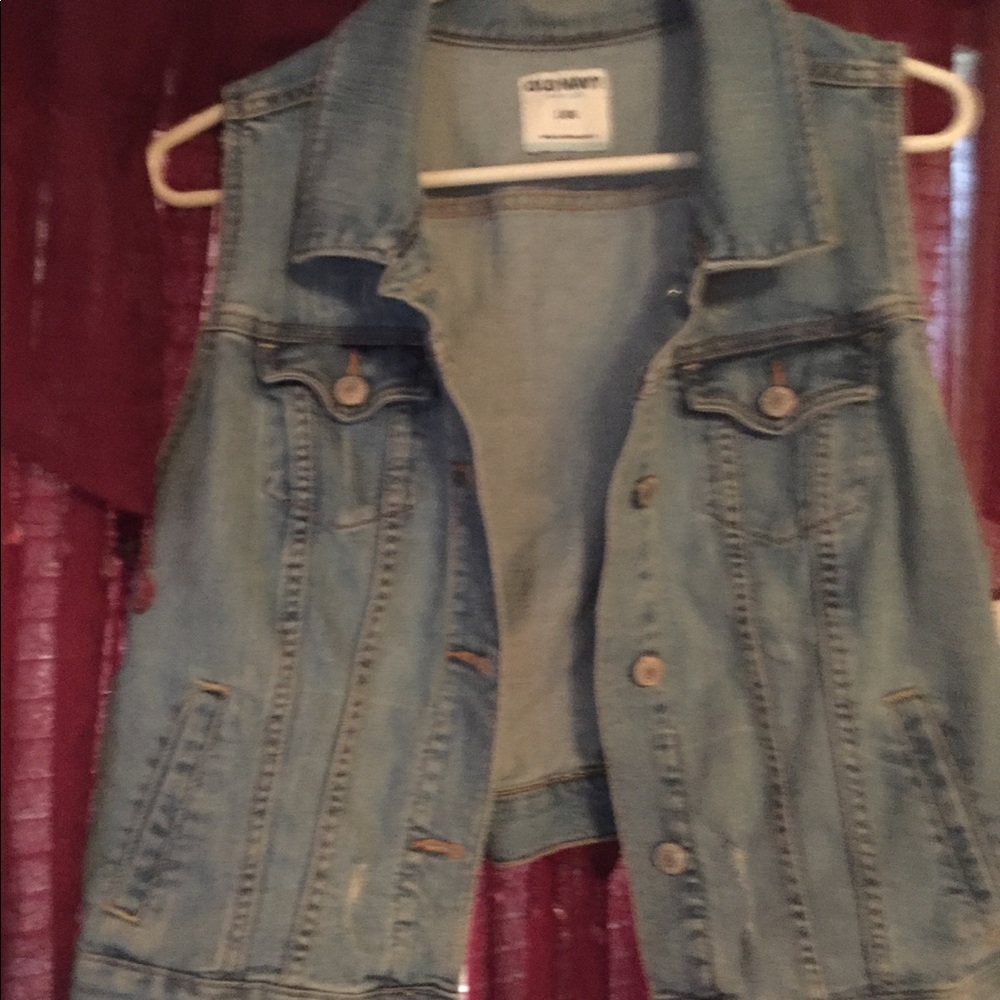 Old Navy Denim vest size L