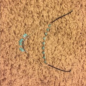 blue/teal necklace