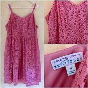 NWOT cute pink dress Ashley Nell Tipton 0X plus