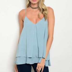 Tops - Sky Blue Top Tops - Sky Blue Top