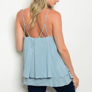 Tops - Sky Blue Top Tops - Sky Blue Top