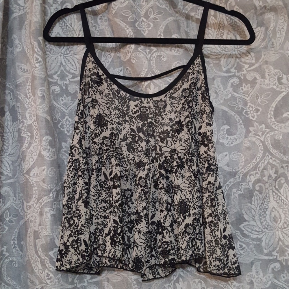 🚫SOLD🛇 Low Back Sheer Strappy Tank (size: XS)