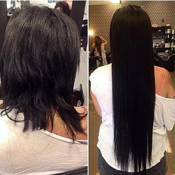 Black Full Head Clip in Extension main image 4