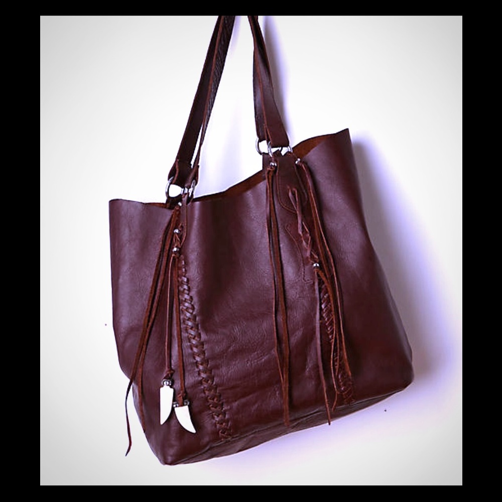 Anthropologie Antero leather tote