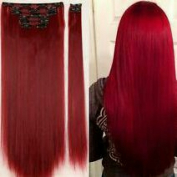 Red Beauty Full Head Clip in Extension