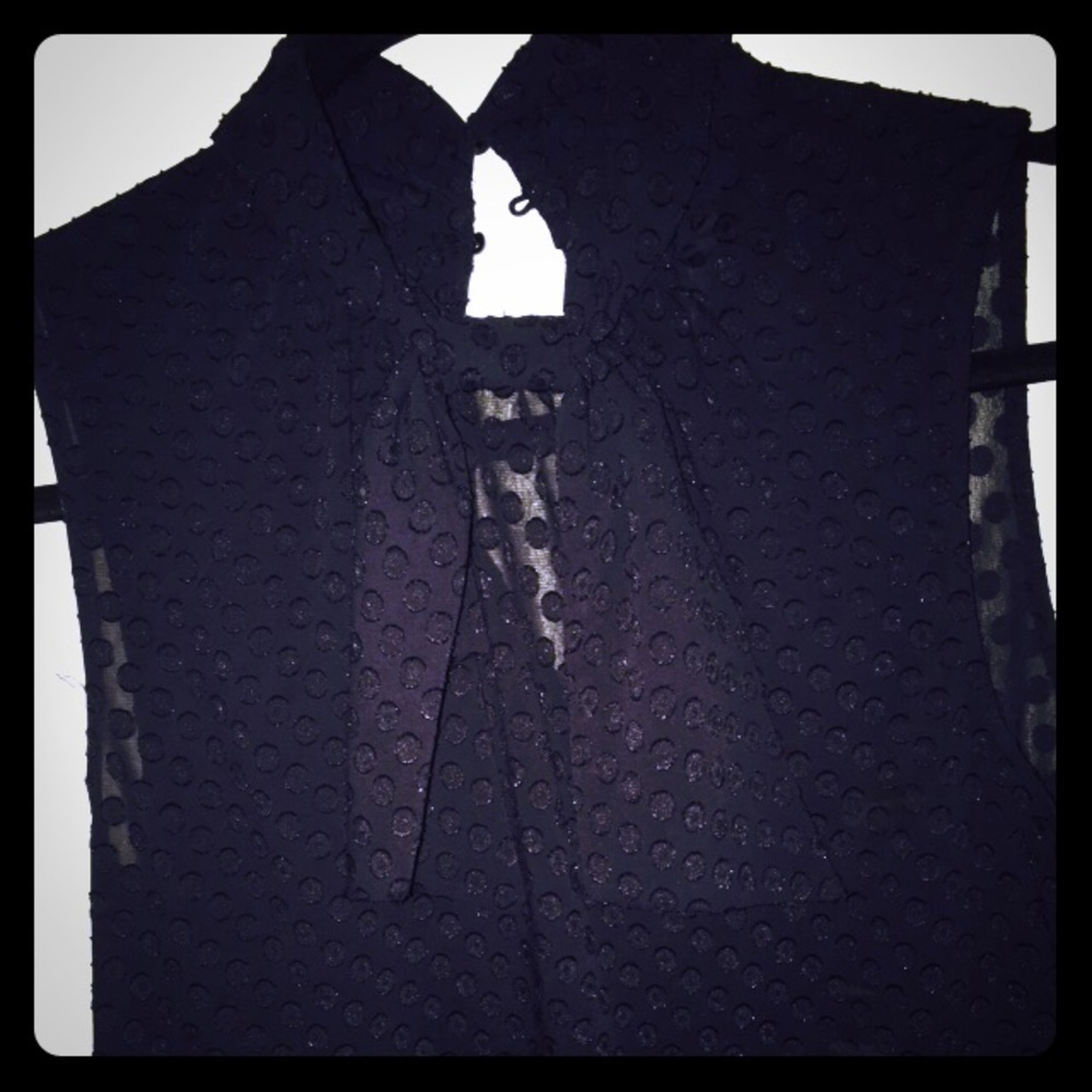 Sale - Polka Dot Tie Top