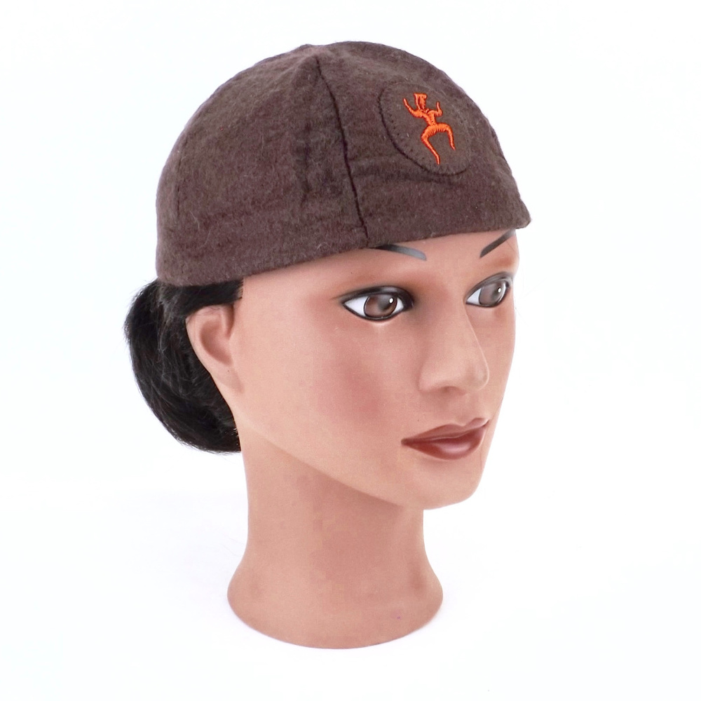 vintage Girl Scouts Brownie cap pixie elf logo hat