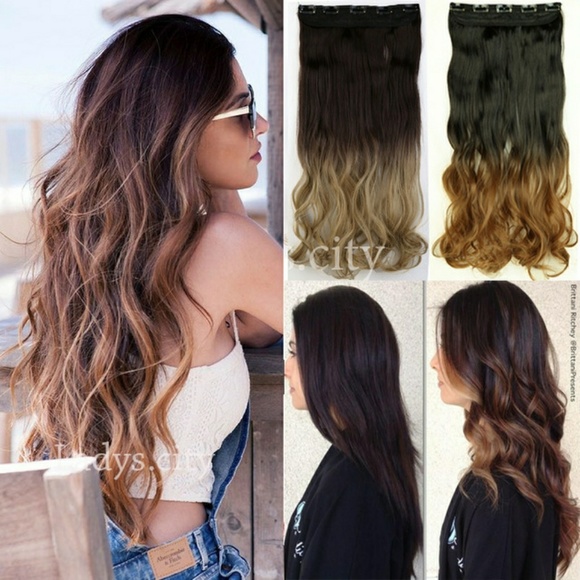 ONE piece Full Head Clip In Extension