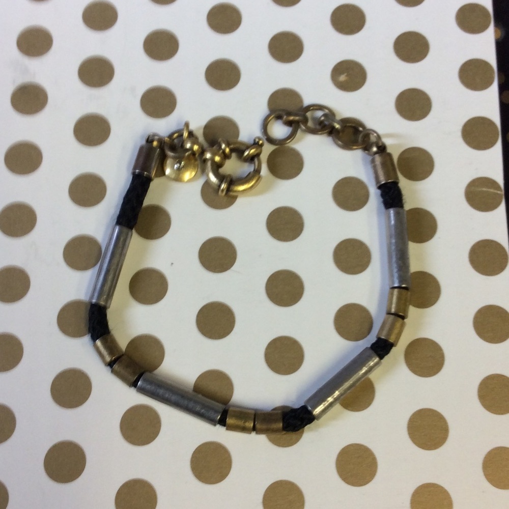 Jcrew silver and gold tone bracelet