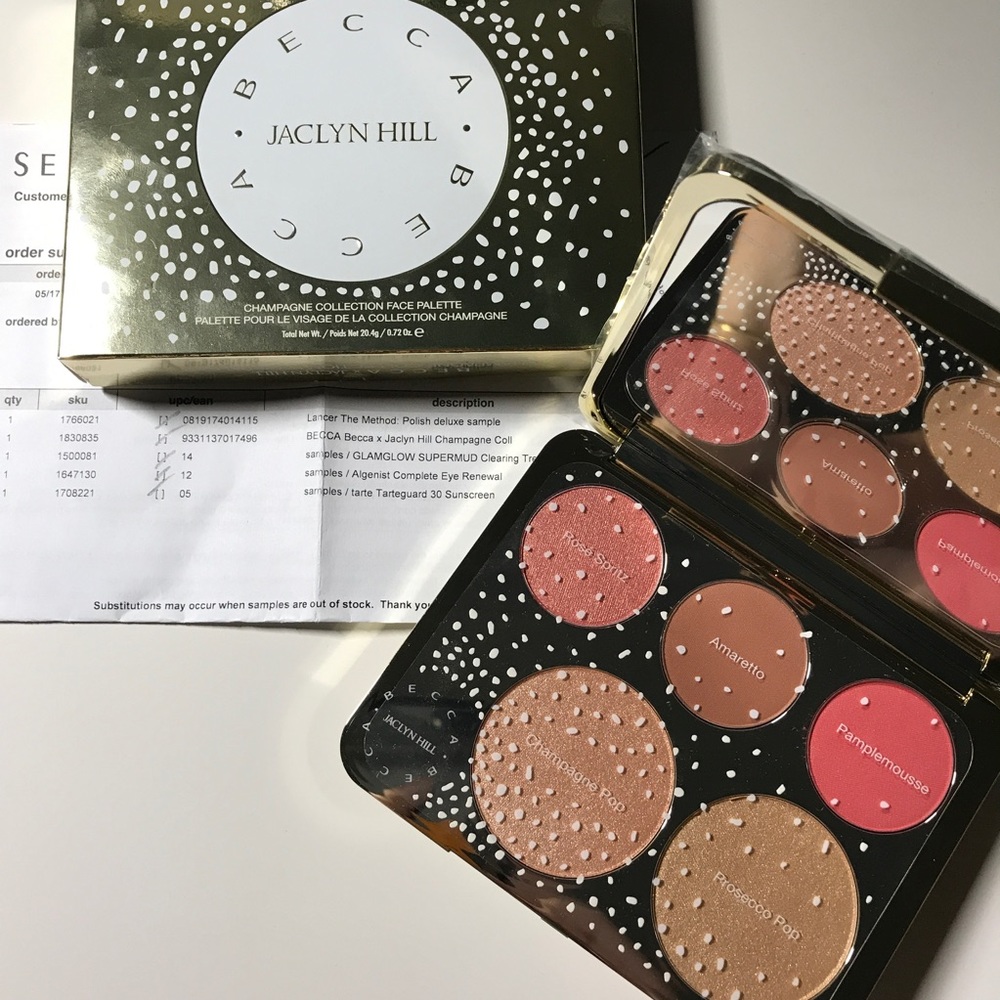 ❌SOLD❌Becca x Jaclyn Hill Champagne face palette