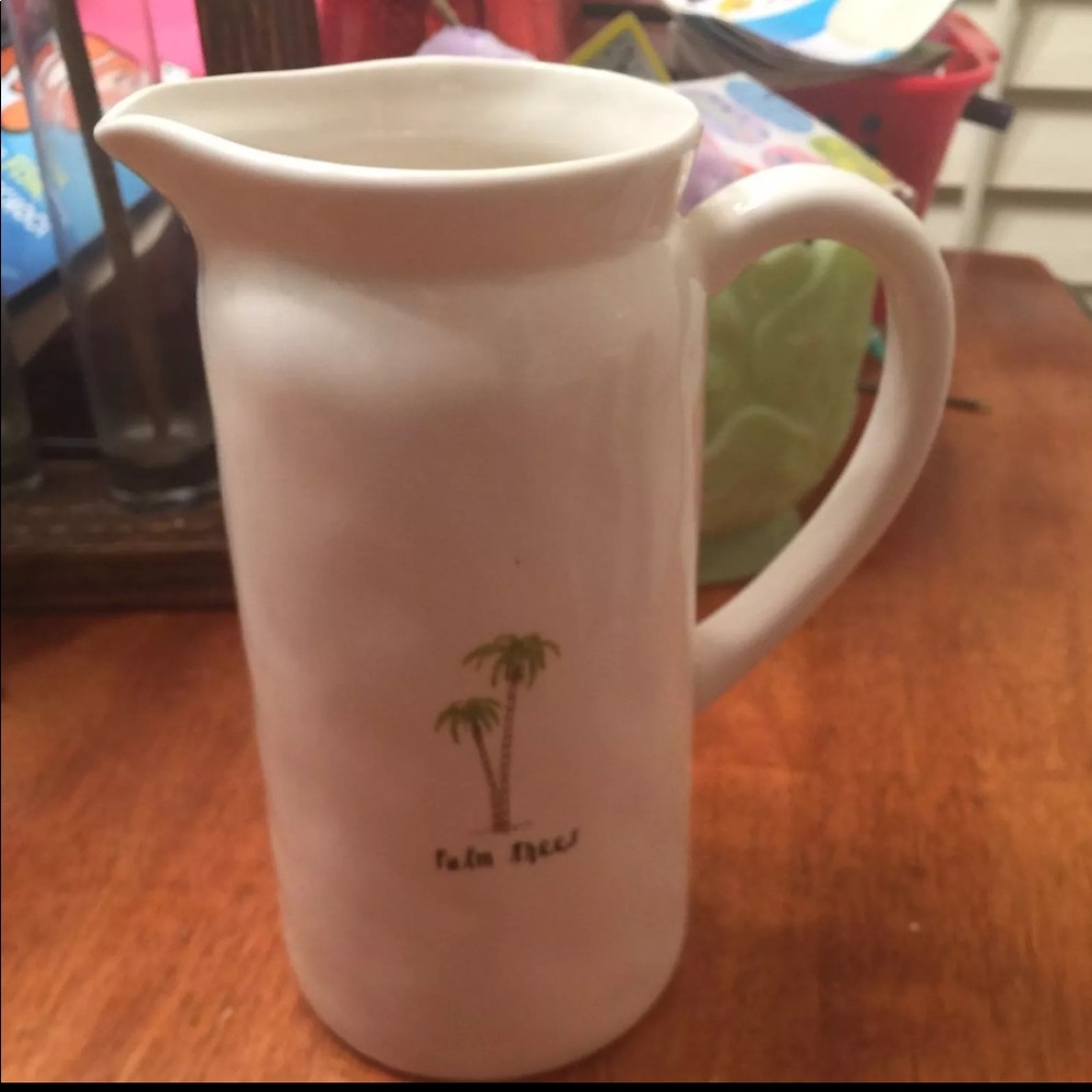 Rae Dunn Palm Tree Pitcher