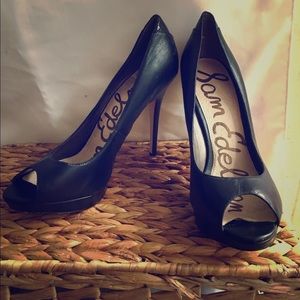 Sam Edelman Classic Black Leather Pumps
