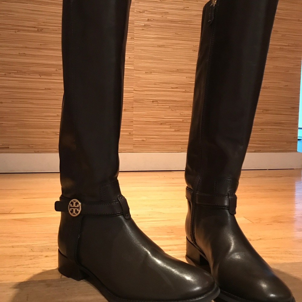 Tory Burch Chocolate Brown Riding Boots