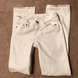 J Crew White Boot cut Jeans