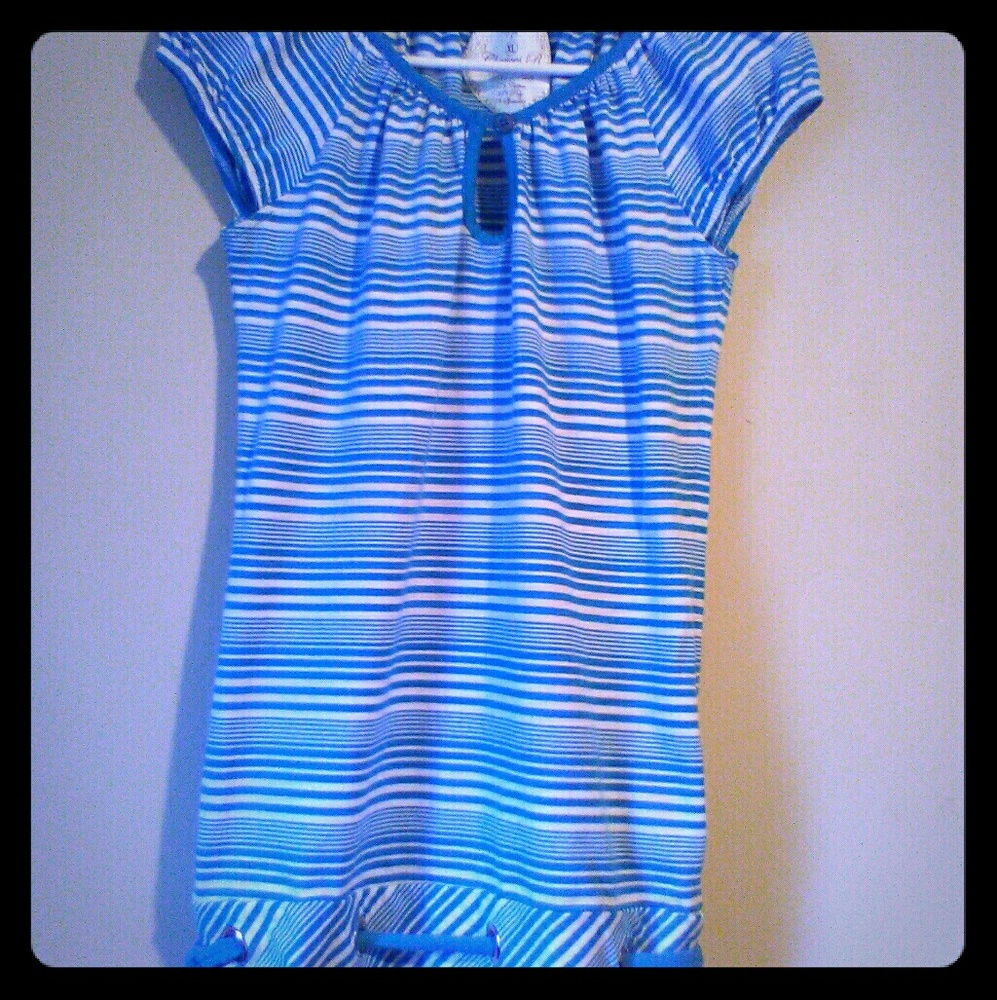 Blue & White stripe Top