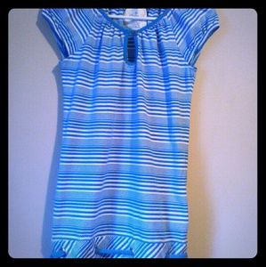Blue & White stripe Top