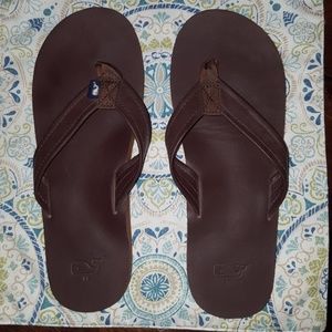 Brown Leather Sandals (Vineyard Vines)