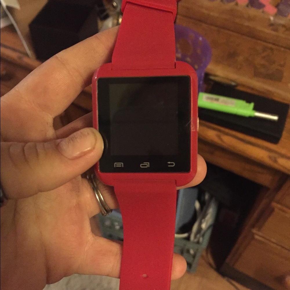 Red Smart watch