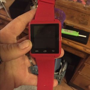 Red Smart watch