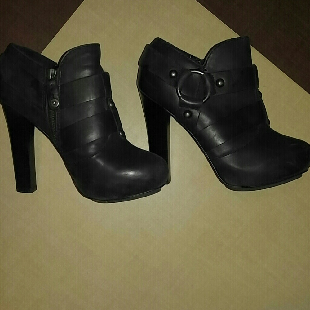 True Religion leather booties