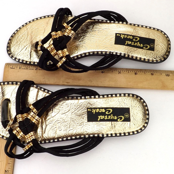 womens strappy sandals Crystal Creek flip flops - Picture 4 of 5