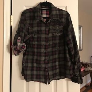 Harley Davidson button up shirt XL