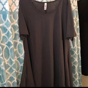 NWT Solid Gray LulaRoe Perfect T Large