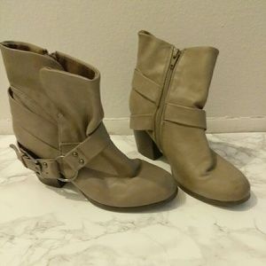 Taupe booties