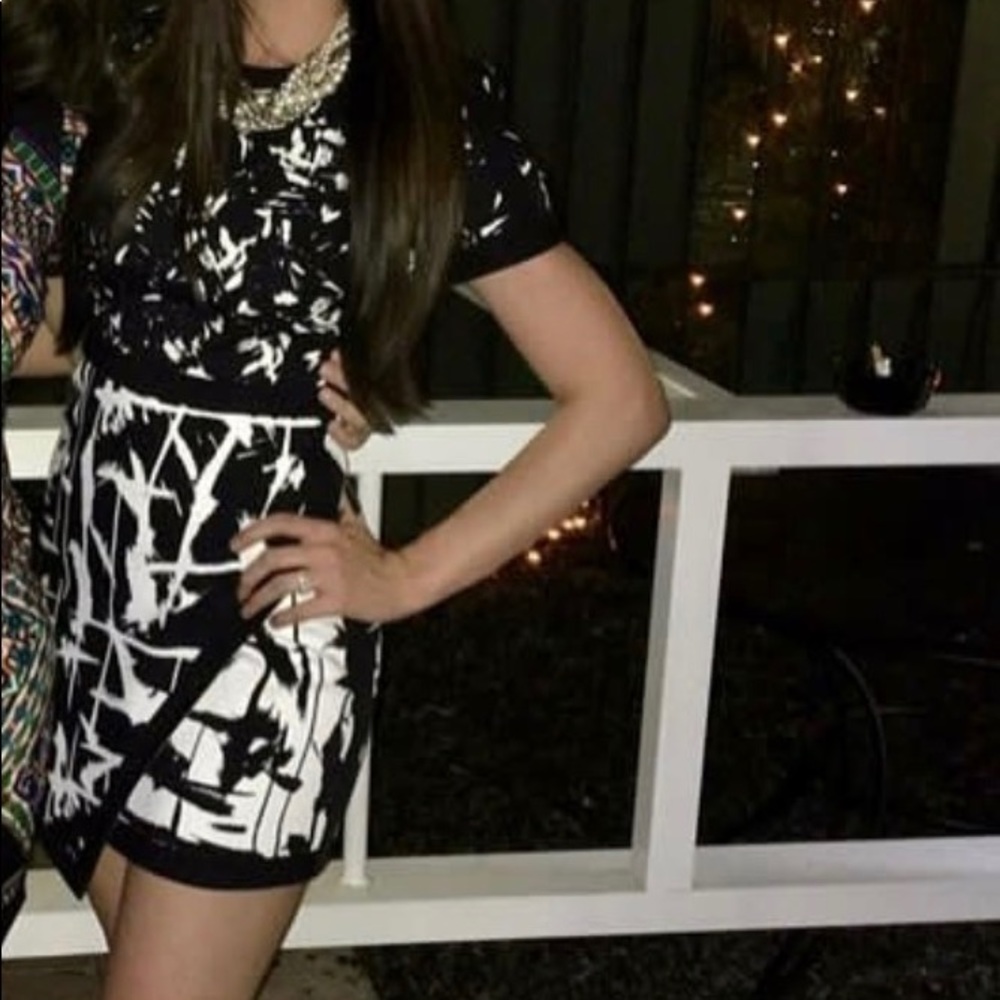 BCBG Black and White dress