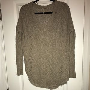 Free people cross my heart sweater