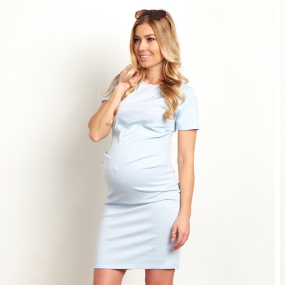 Pink Blush Maternity Dress