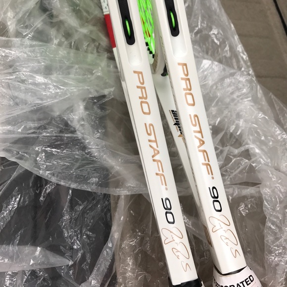 Two roger Federer raquets pro staff 95 white - Picture 2 of 2