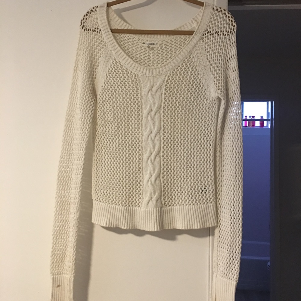 Long Sleeve Crochet Top